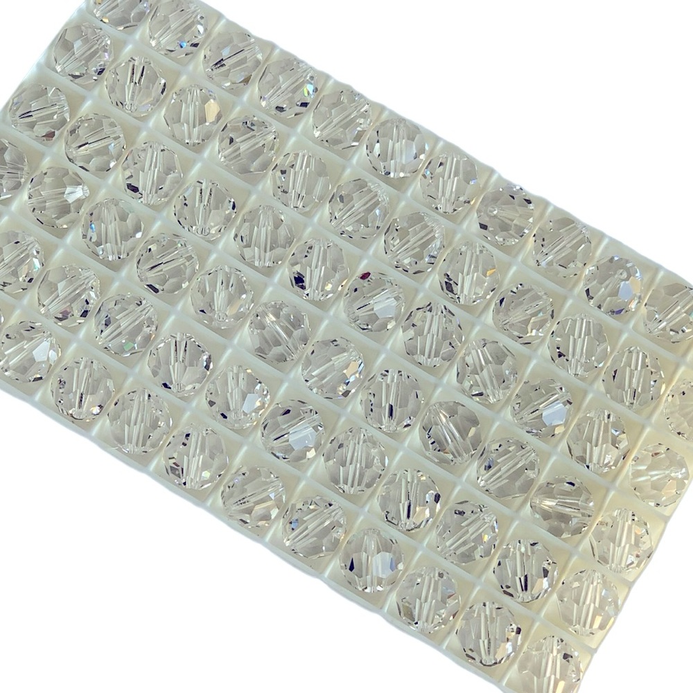Swarovski Lot/12 10mm Round #5000 Faceted Crystals - Austria
